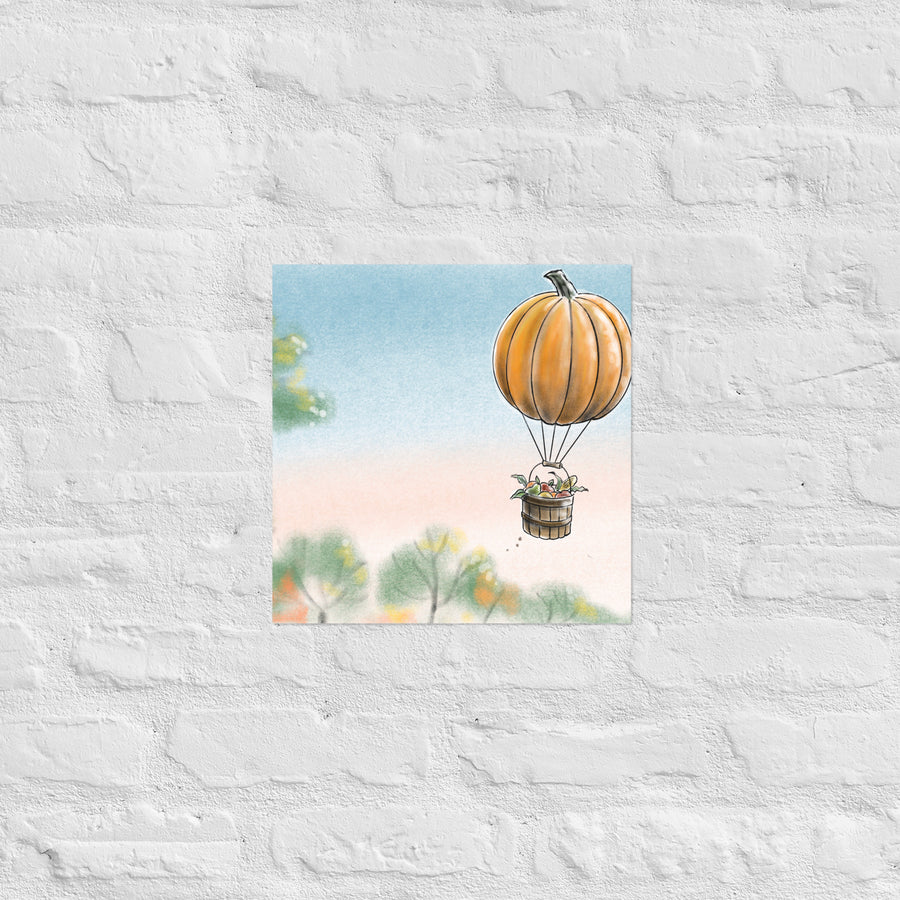 Pumkin Balloon - Poster