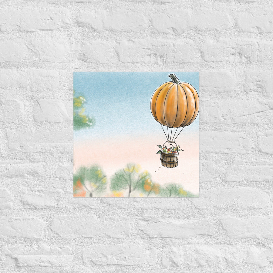 Pumkin Balloon - Poster