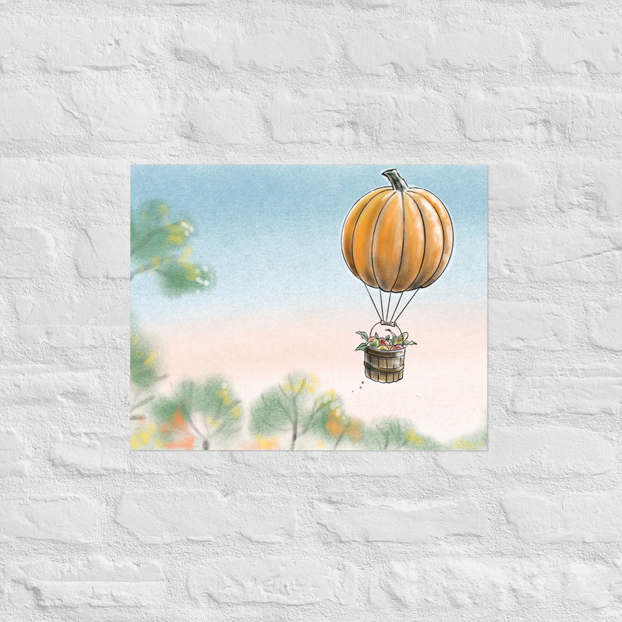 Pumkin Balloon - Poster