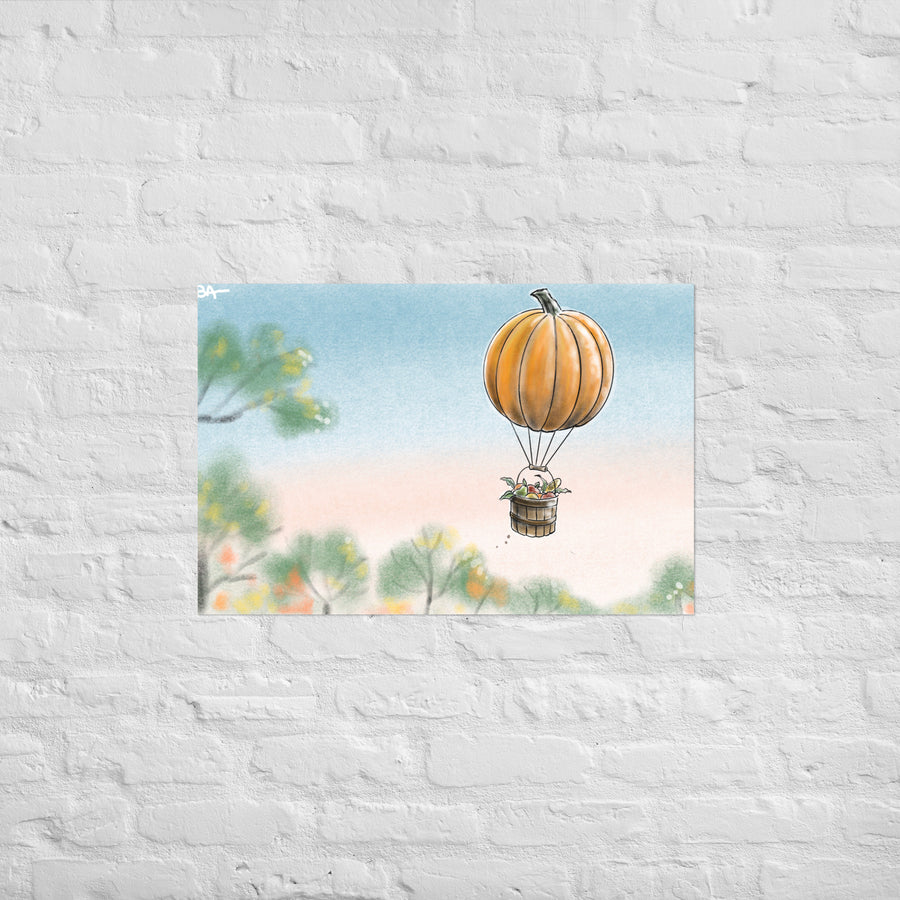 Pumkin Balloon - Poster