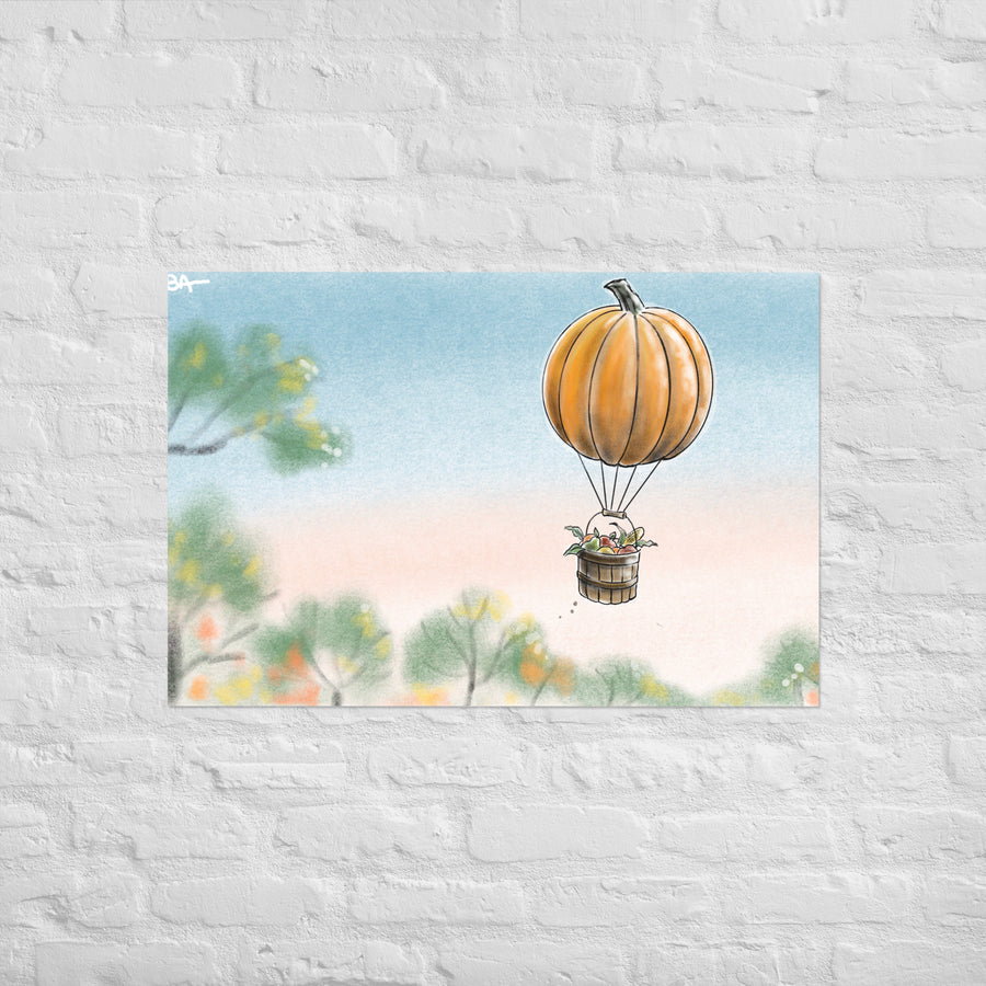 Pumkin Balloon - Poster