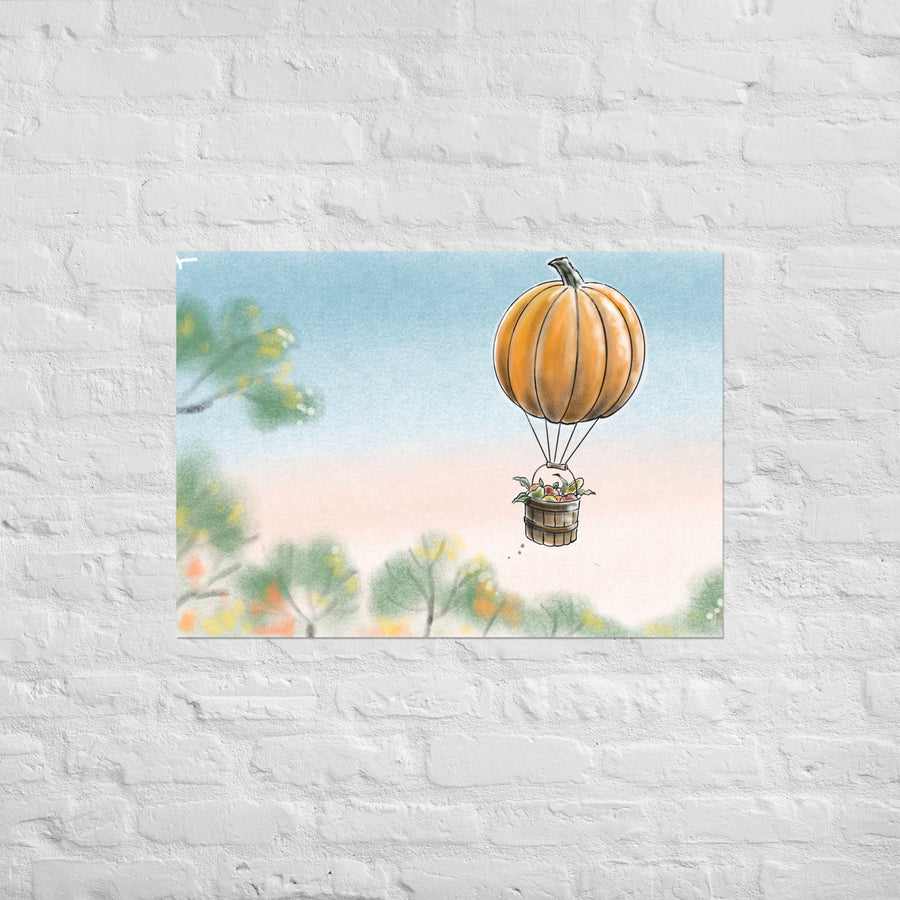 Pumkin Balloon - Poster