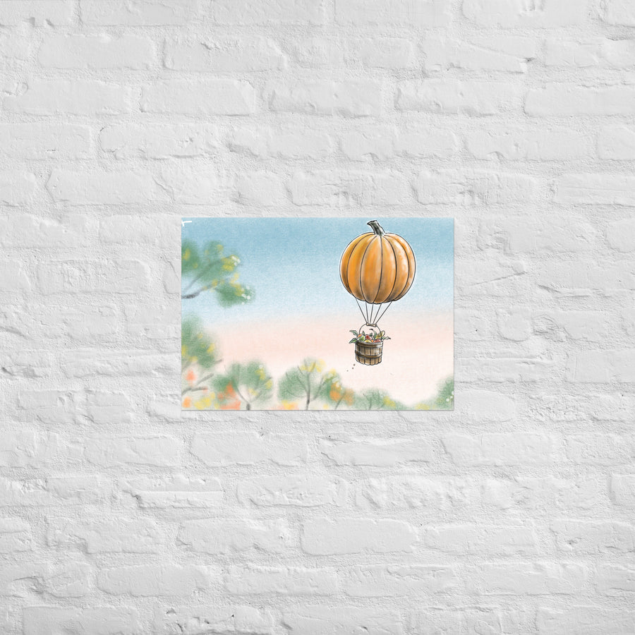 Pumkin Balloon - Poster