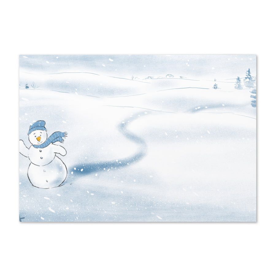 Snowman Says Hi - Greeting Card