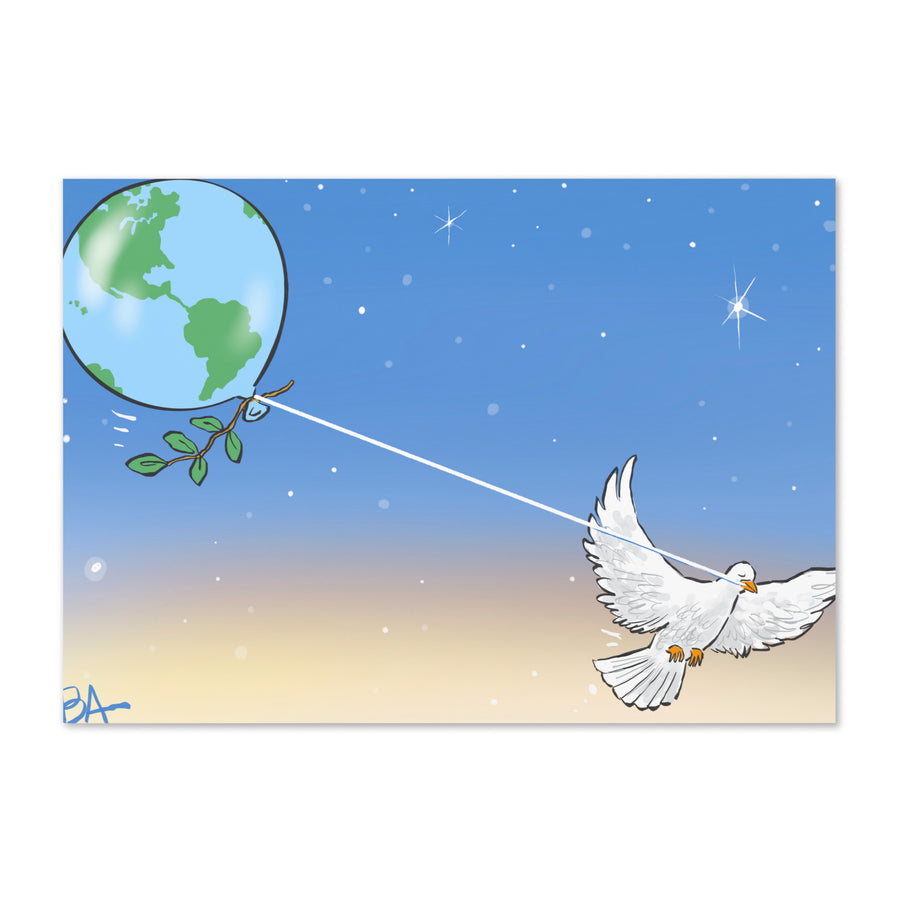 Peaceon Earth Landscape - Greeting Card