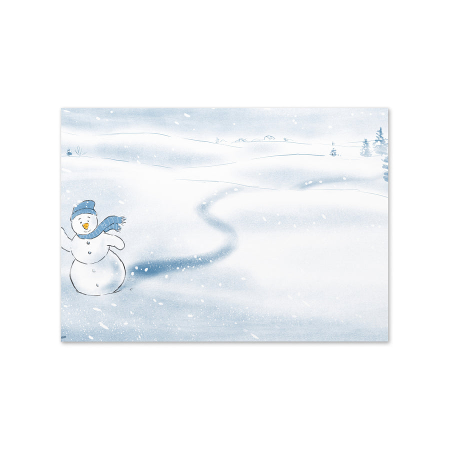 Snowman Says Hi - Greeting Card