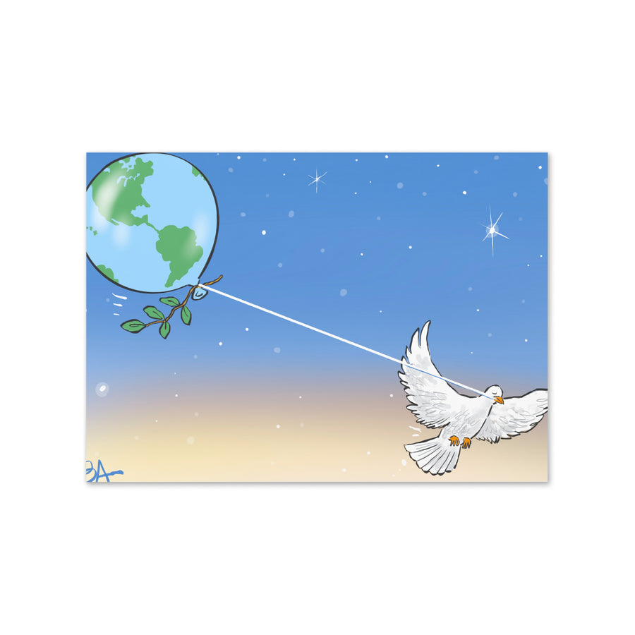 Peaceon Earth Landscape - Greeting Card