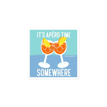 It's Aperotivo Time Somewhere - Bubble-Free Stickers