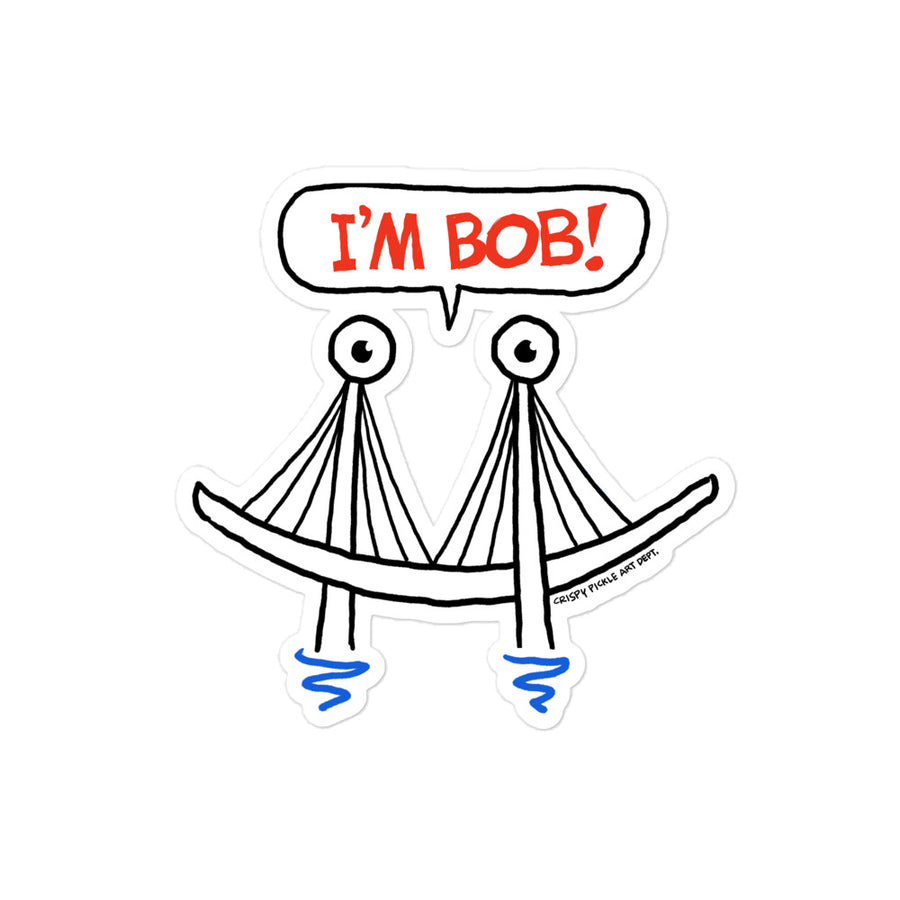 I'm Bob! - Bubble-Free Stickers