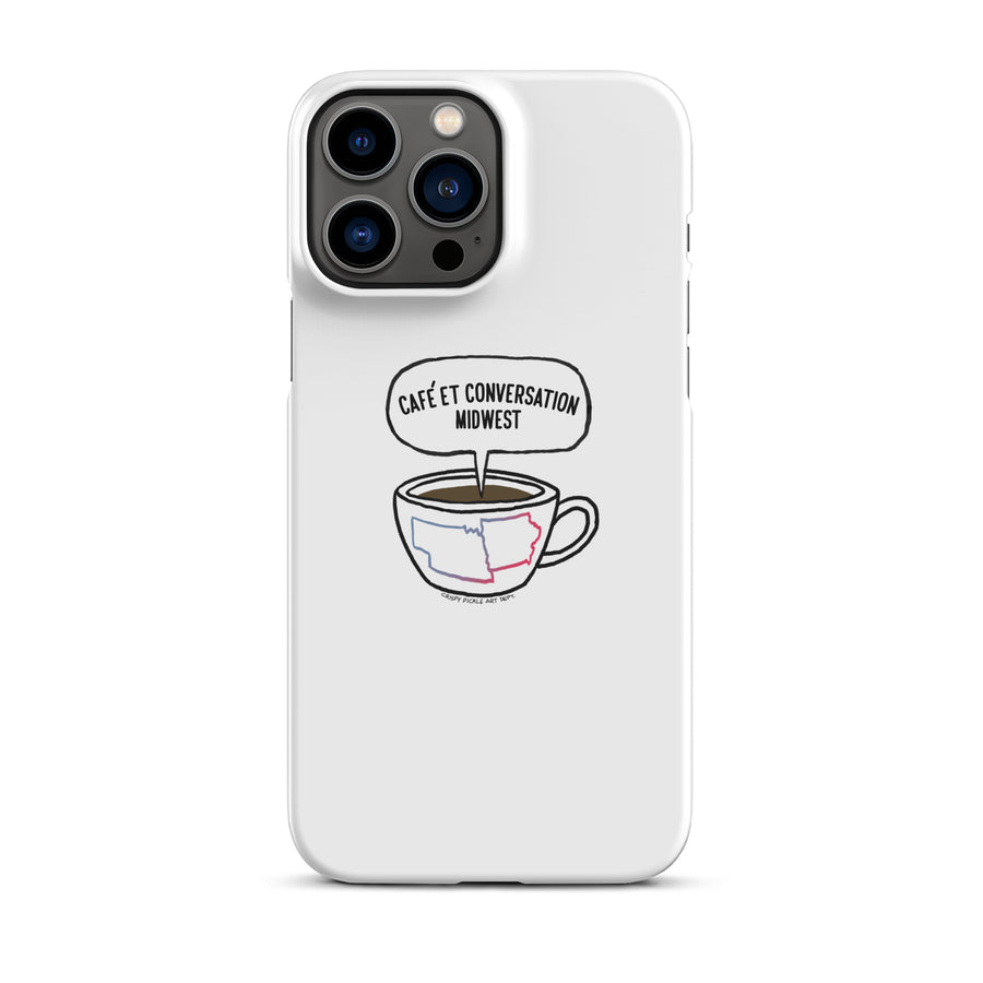 Café et Conversation - iPhone Case