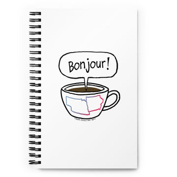 Café Et Conversation - Spiral Notebook