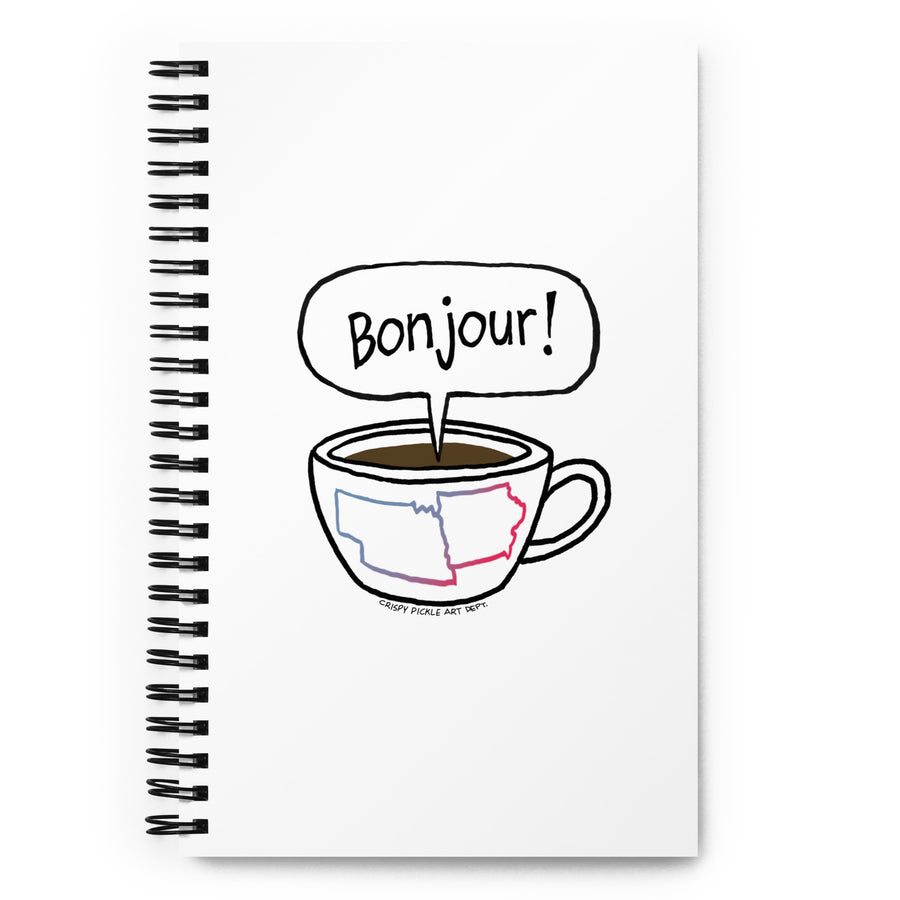 Café Et Conversation - Spiral Notebook