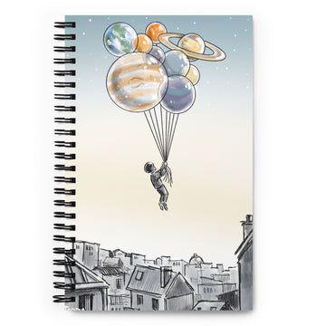 Balloon Planets - Spiral Notebook