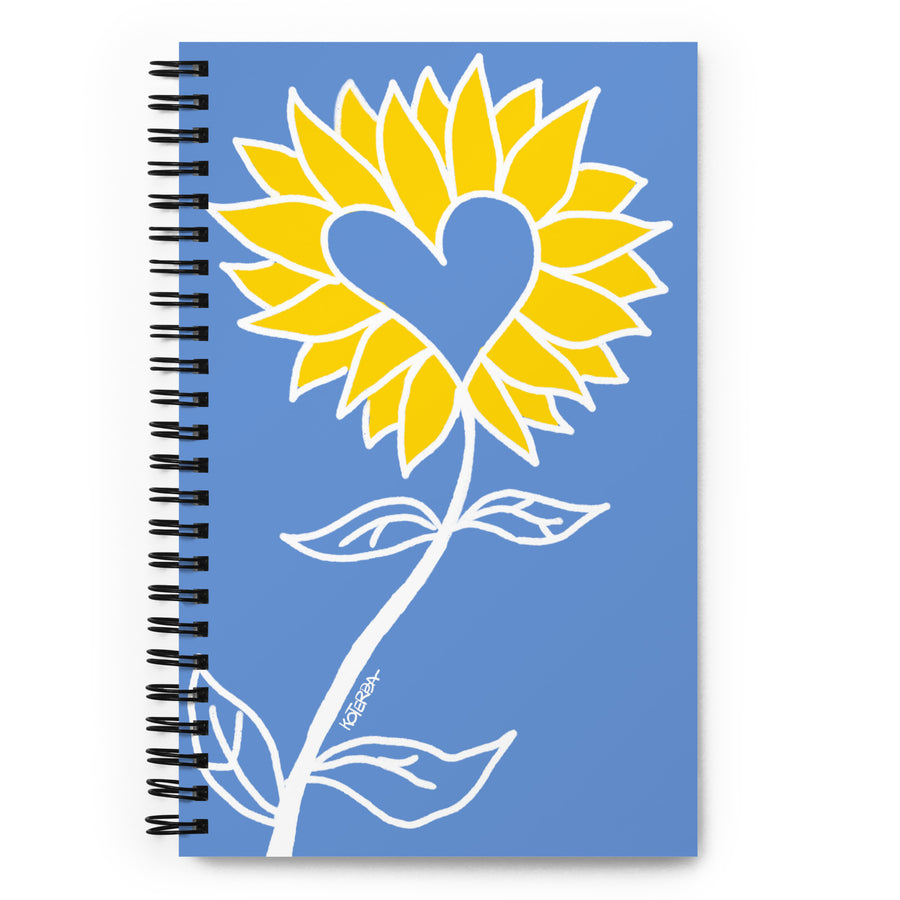 Ukraine Sunflower - Spiral Notebook