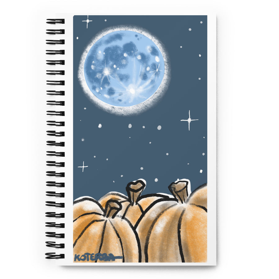 Blue Moon Autumn - Spiral Notebook