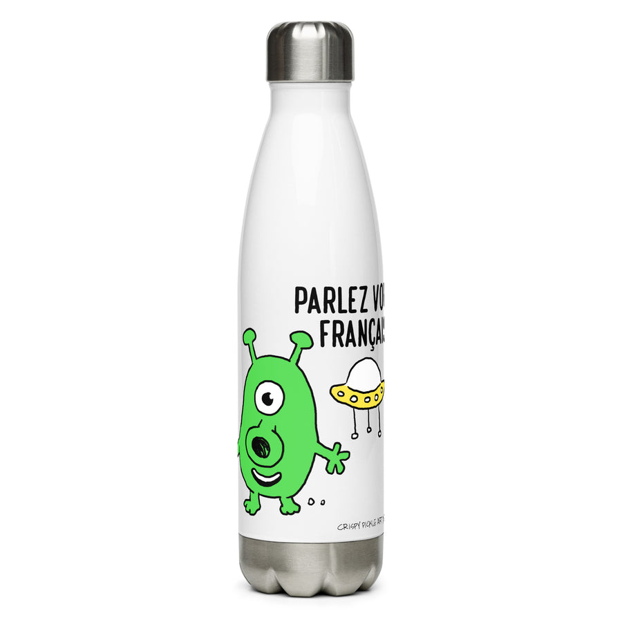 Parlez Vous Français? Alien - Stainless Steel Water Bottle