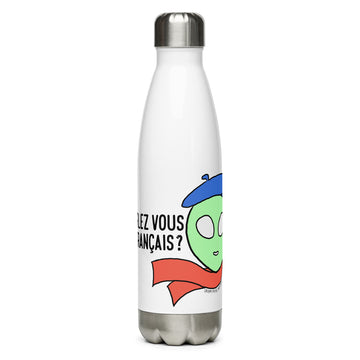 Parlez-Vous Français? Alien - Stainless Steel Water Bottle