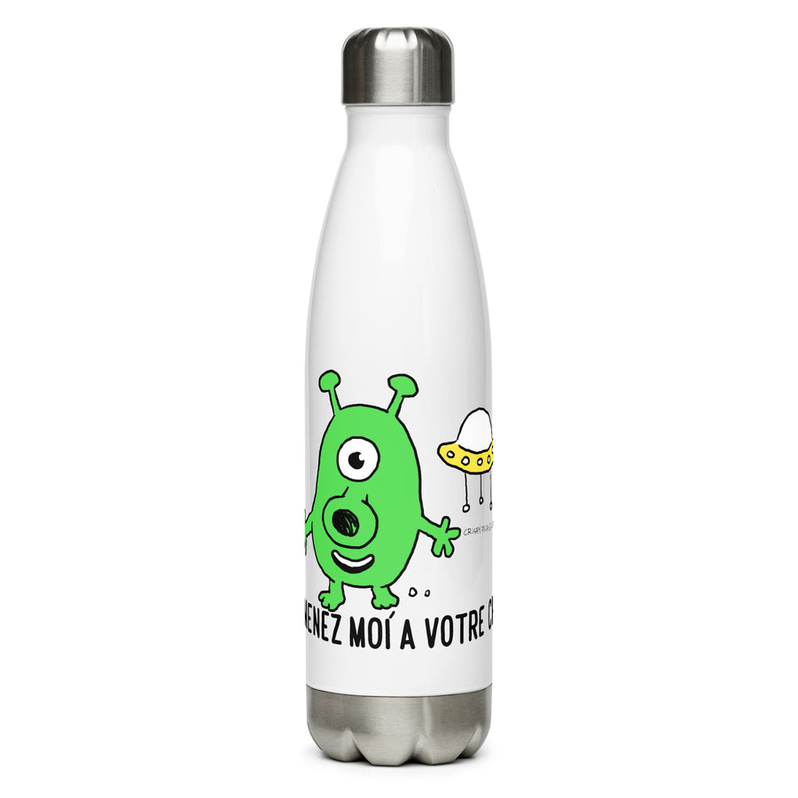 Emmenez Moi À Votre Chef Alien - Stainless Steel Water Bottle