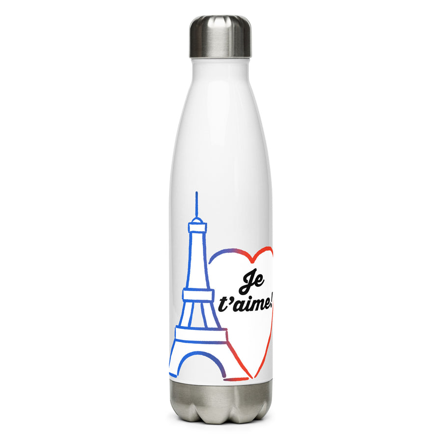 Eiffel in Love with Paris - Stainless Steel Water Bottle