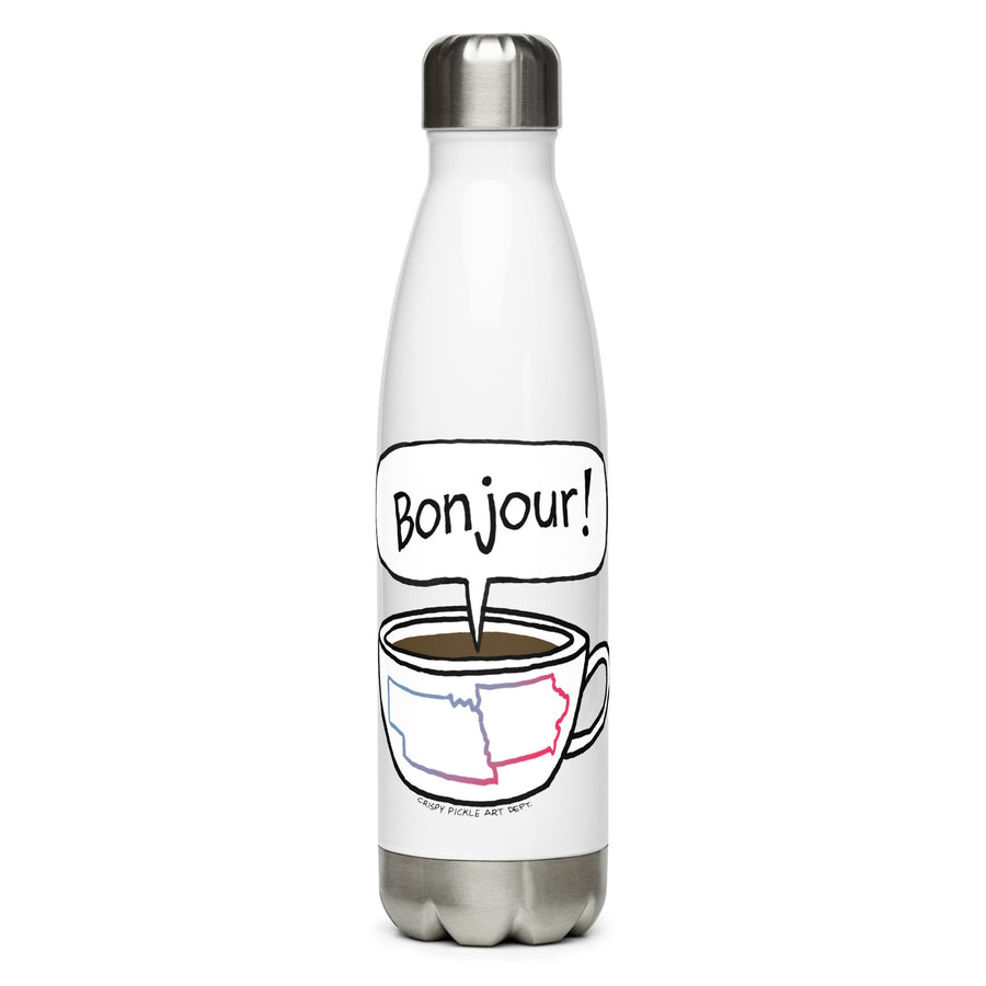 Café Et Conversation - Stainless Steel Water Bottle