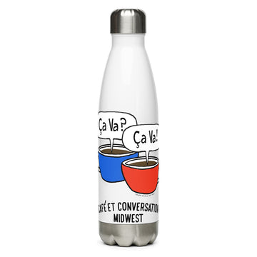 Café Et Conversation - Stainless Steel Water Bottle