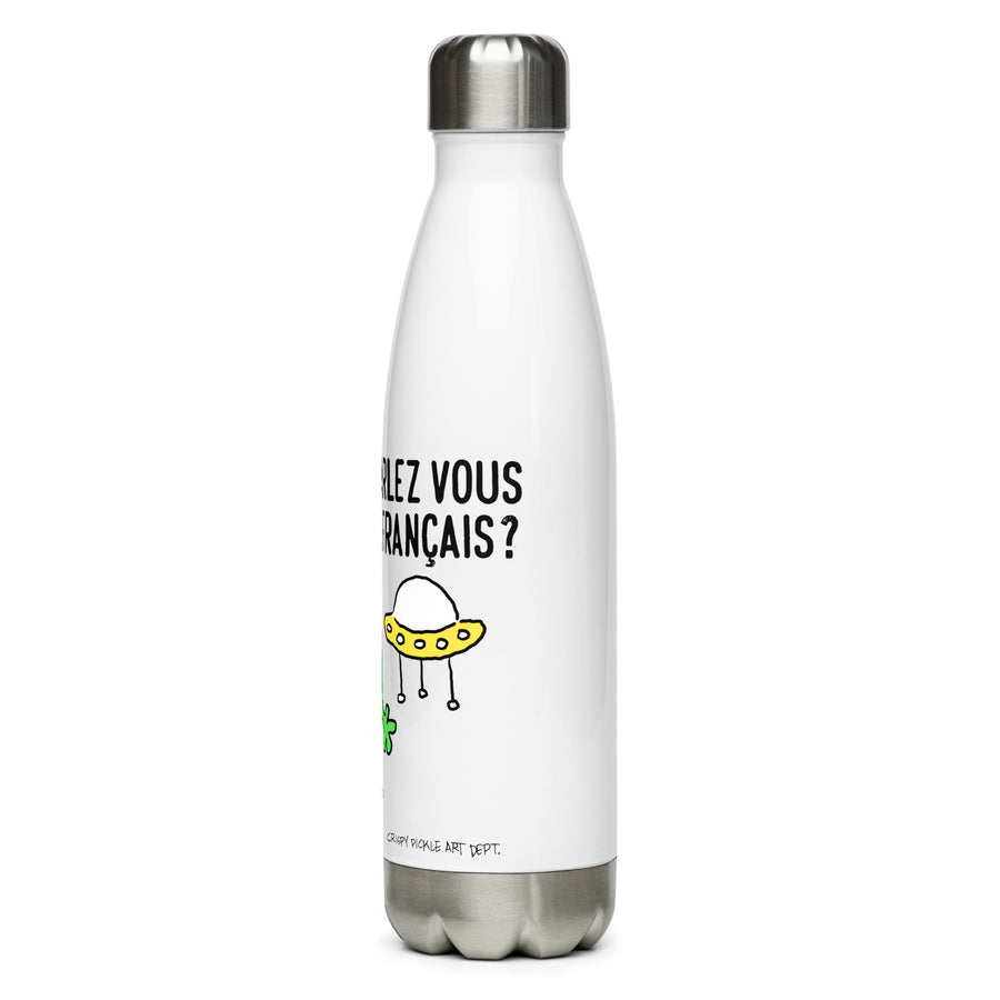 Parlez Vous Français? Alien - Stainless Steel Water Bottle