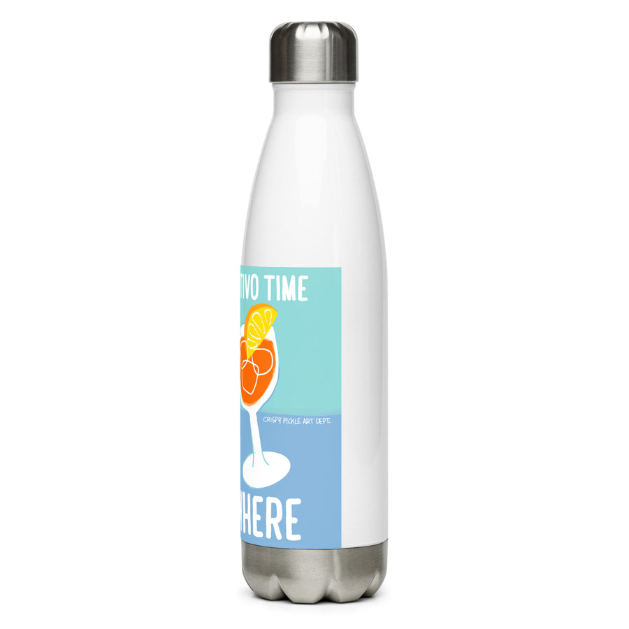 It's Aperotivo Time Somewhere - Stainless Steel Water Bottle