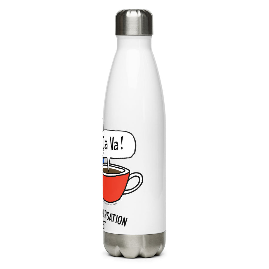 Café Et Conversation - Stainless Steel Water Bottle