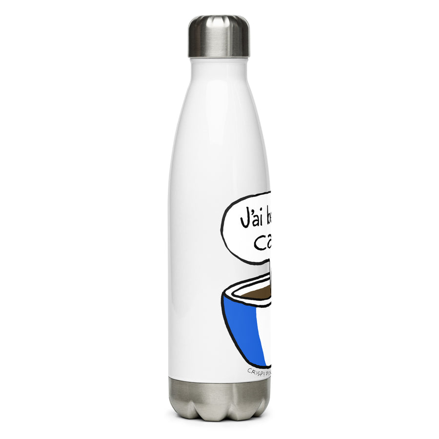 J'ai Besoin de Café! - Stainless Steel Water Bottle