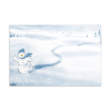 Snowman Says Hi - Postcard