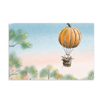 Pumkin Balloon - Standard Postcard