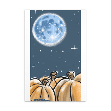 Blue Moon Autumn - Standard Postcard