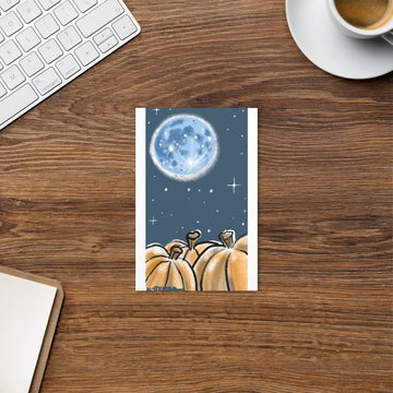 Blue Moon Autumn - Standard Postcard