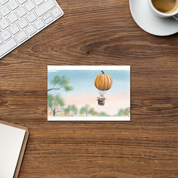 Pumkin Balloon - Standard Postcard