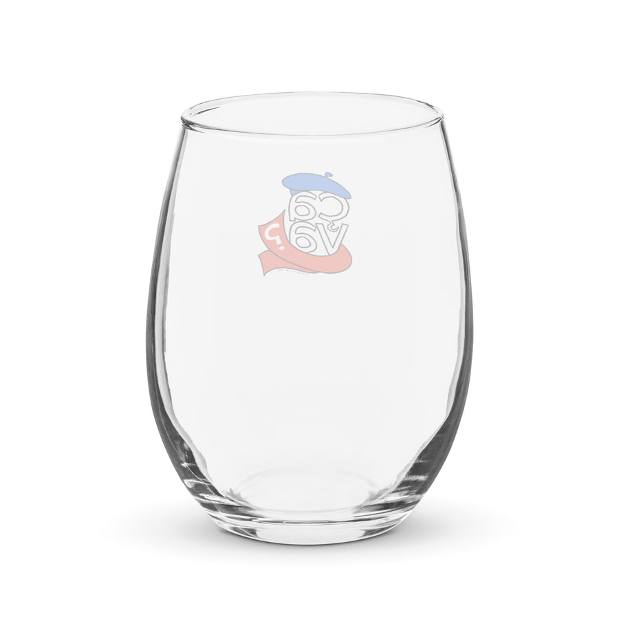 French General Ça Va! - Stemless Wine Glass