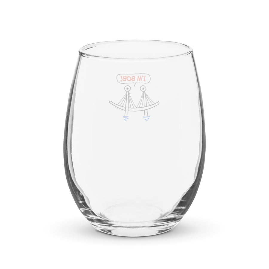 I'm Bob! - Stemless Wine Glass