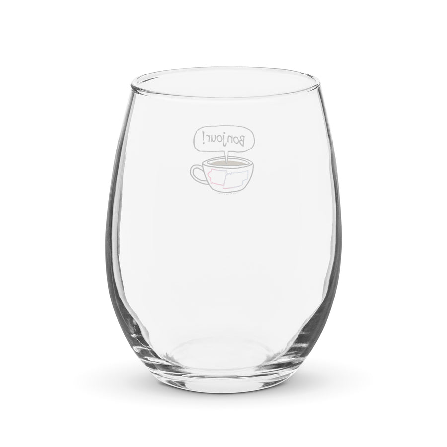 Café Et Conversation - Stemless Wine Glass