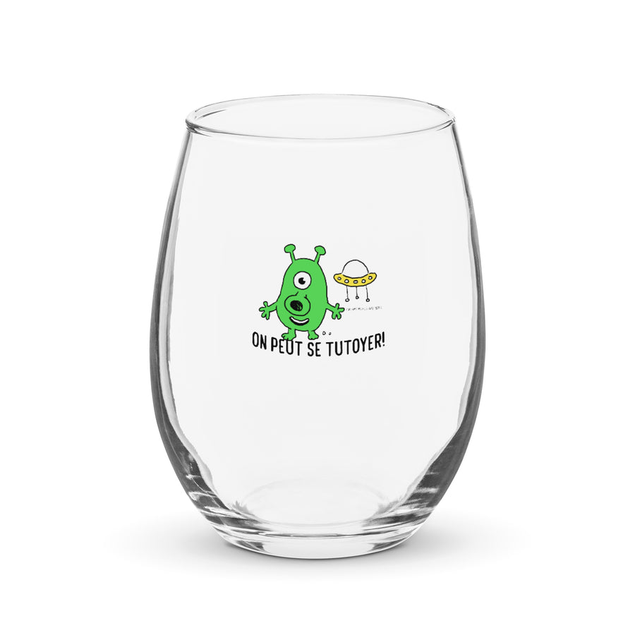 On Peut Se Tutoyer? Alien - Stemless Wine Glass