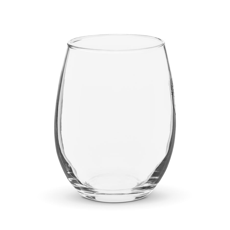 Le Ver Vert Va Vers Le Verre Vert - Stemless Wine Glass