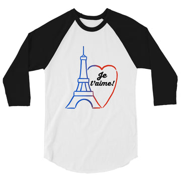 Eiffel in Love with Paris - Sleeve Raglan T-Shirt