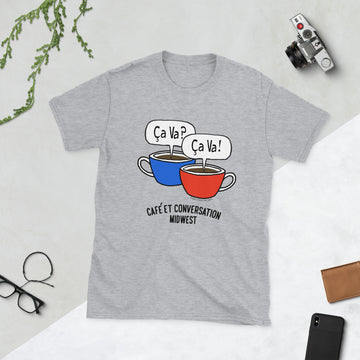 Café et Conversation - Short-Sleeve Unisex T-Shirt