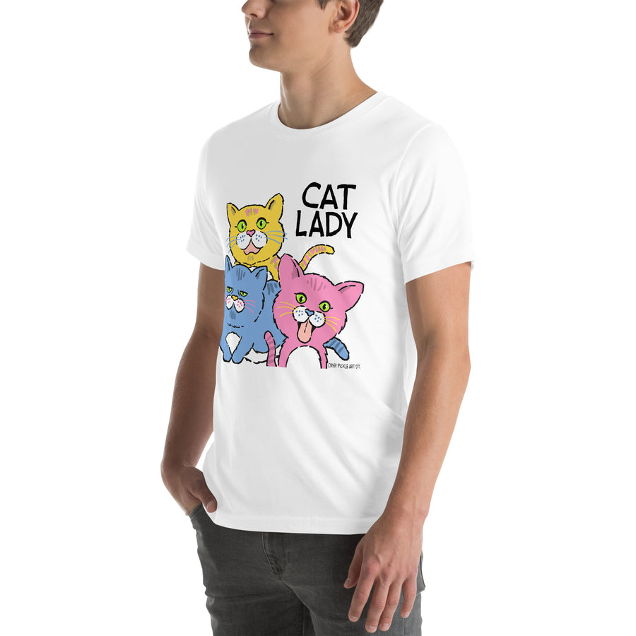 Cat Lady - Short-Sleeve Unisex T-Shirt