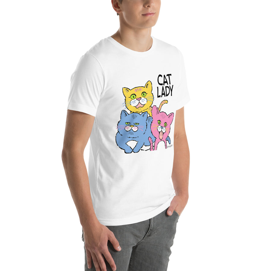 Cat Lady - Short-Sleeve Unisex T-Shirt