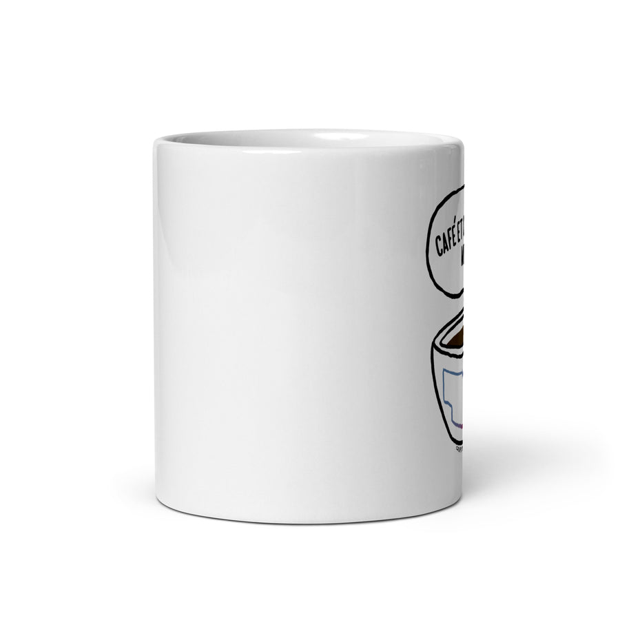 Café Et Conversation - White Glossy Mug