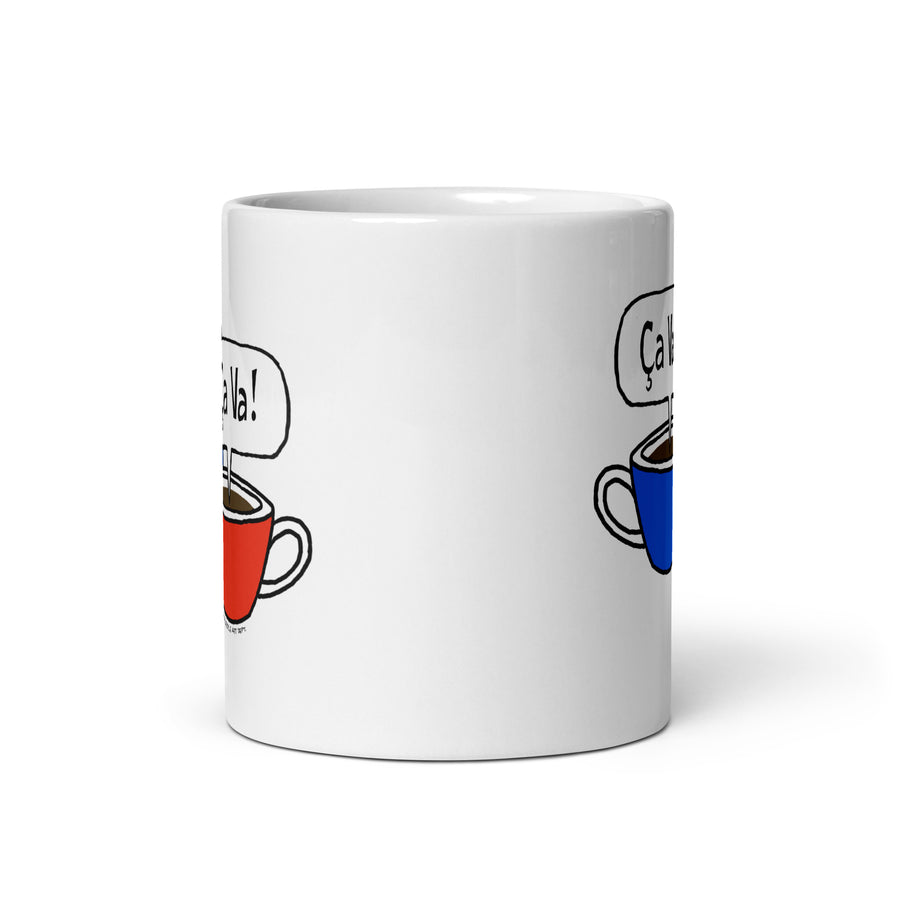 Café Et Conversation - White Glossy Mug