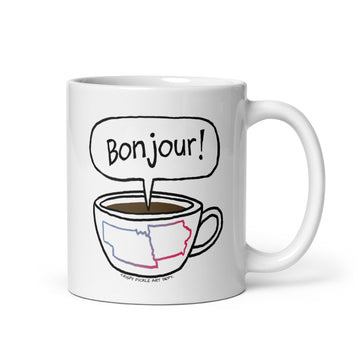 Café Et Conversation - White Glossy Mug