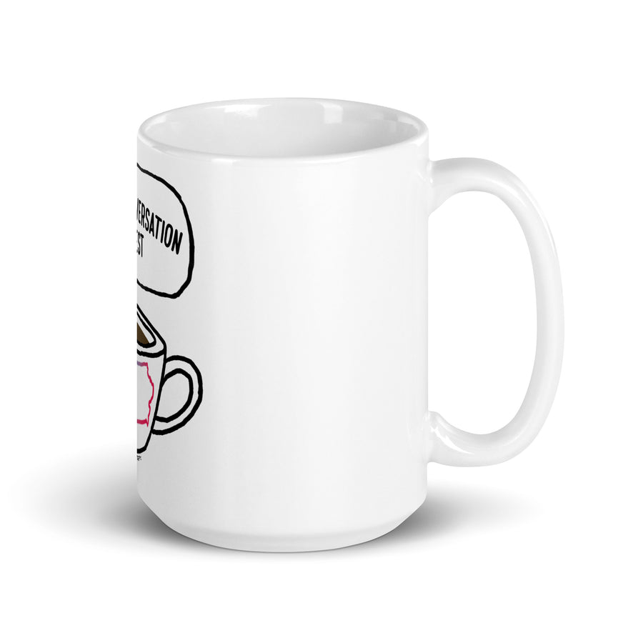 Café Et Conversation - White Glossy Mug