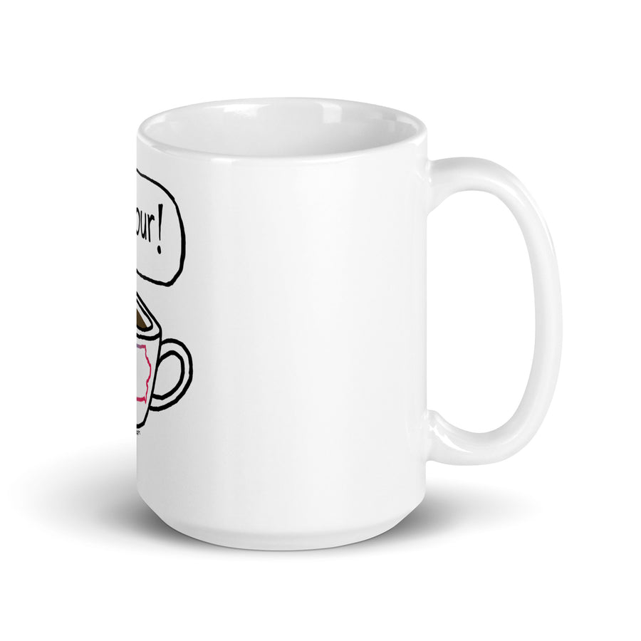 Café Et Conversation - White Glossy Mug