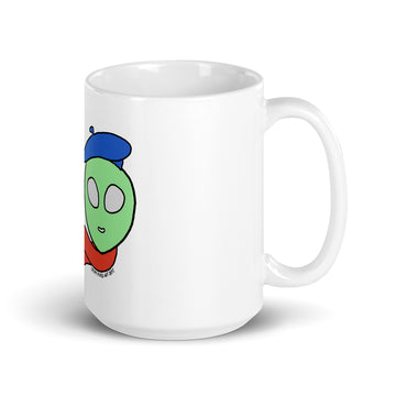 Parlez-Vous Français? Alien - White Glossy Mug