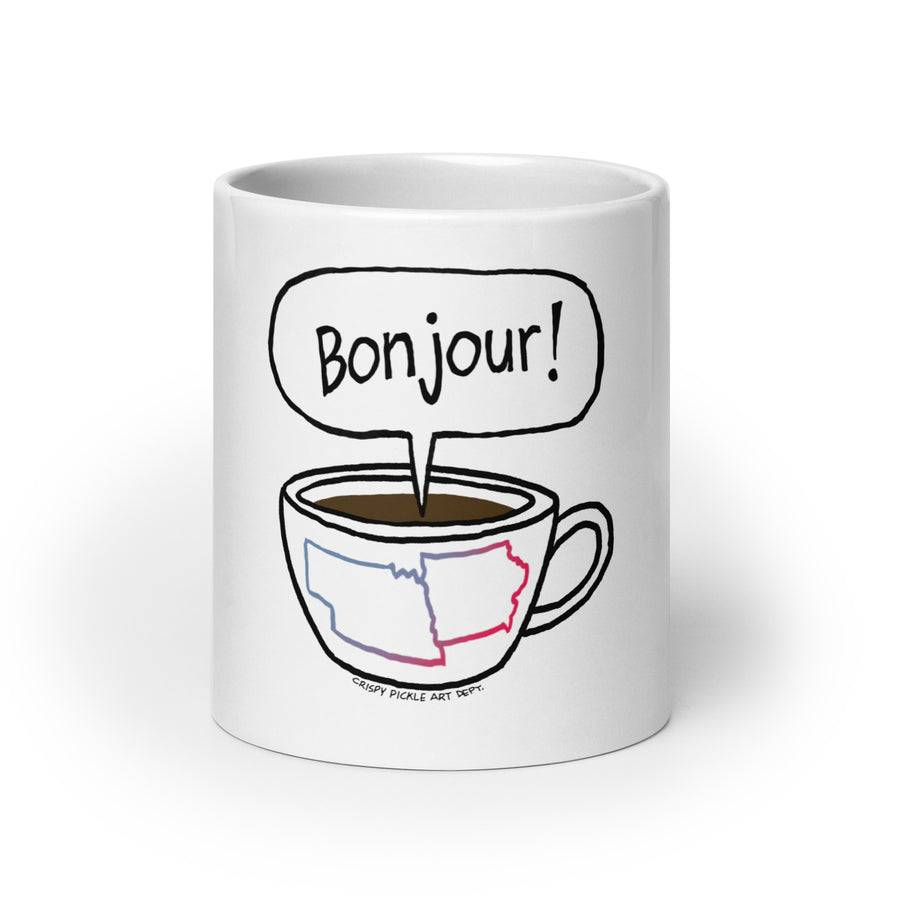 Café Et Conversation - White Glossy Mug